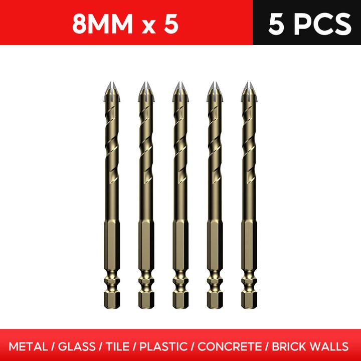 Overlord Drill Tile Bit High Hardness Glass Four Edge Drilling Drill Hole Opener Tile Concrete Wall Reaming Drill Bit Tools