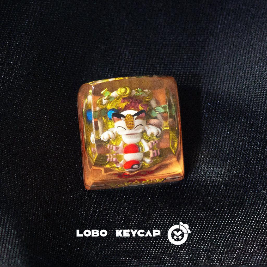 PokMon Gengar Snorlax  Keycap Anime Peripheral Mechanical Keycaps Single Cute Resin Dropping Glue  Keycap