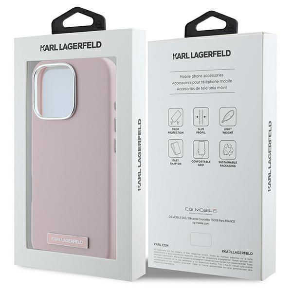 Karl Lagerfeld Klhmp16Lpgmsrpp Iphone16 Pro 6.3 Różowy/Pink Hardcase Fw Metal Plate Magsafe