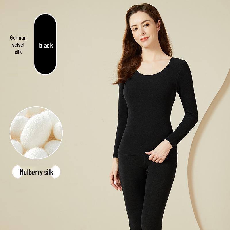 

Женский бесшовный топ из шелкового бархата с длинными рукавами 2024 года L