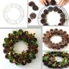 Wire Wreath Frame Metal Wreath Form Ring for DIY Crafts Floral Decorations Home Party 30cm Gold