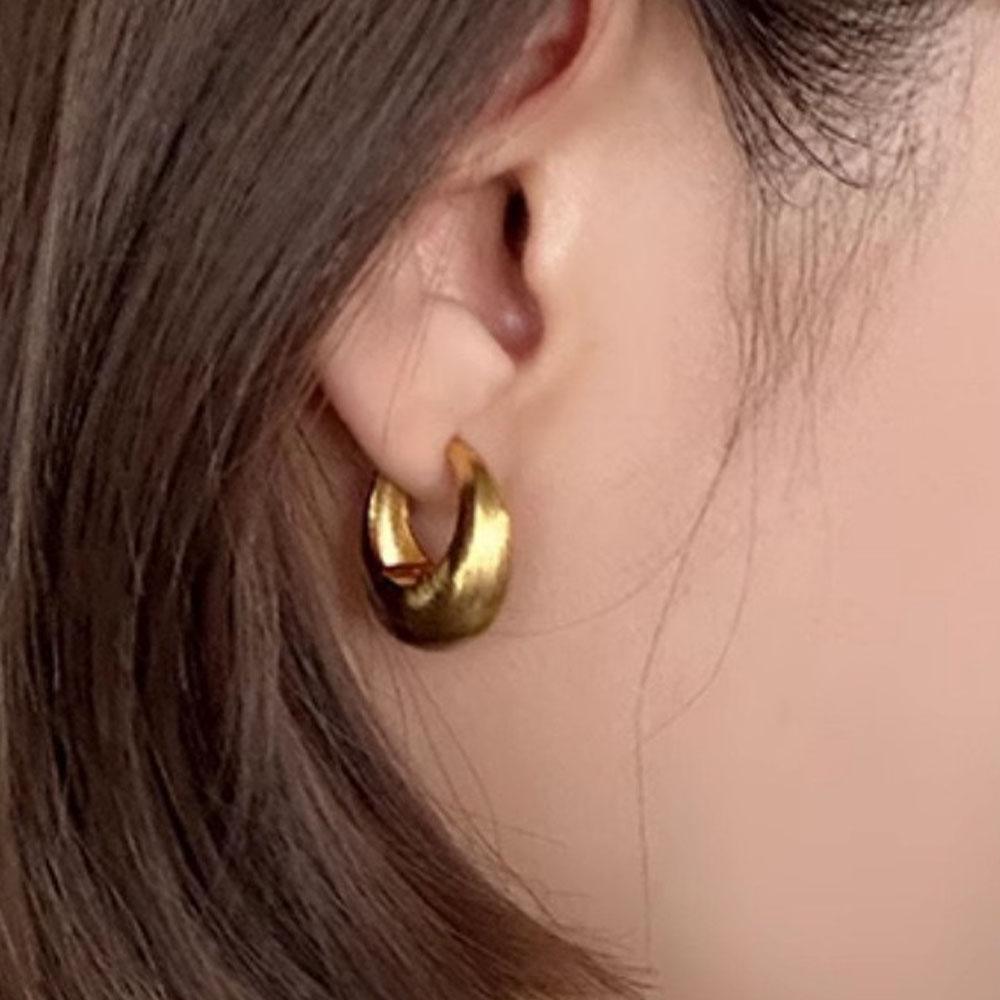 

BF CLUB 925 Sterling Silver Shinning Gold Earrings For Women Sexy Girl Fashion Trendy Jewelry Gift Party Wedding pendientes