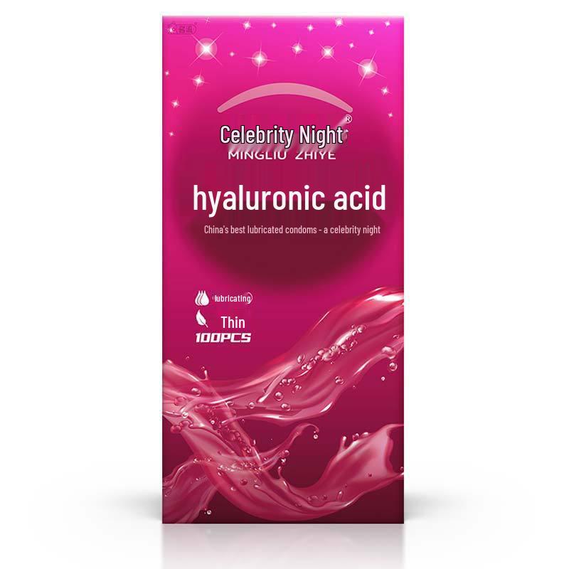 Celebrity Ultra-Thin Dynamic Threaded Condoms: Smooth, Liquid Lubricated, 0.02mm for Stylish, Enhanced Experience.