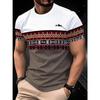 Herren Mode 3D Gedrucktes Herren T-Shirt Rundhals Kurzarm Trendige Streetwear