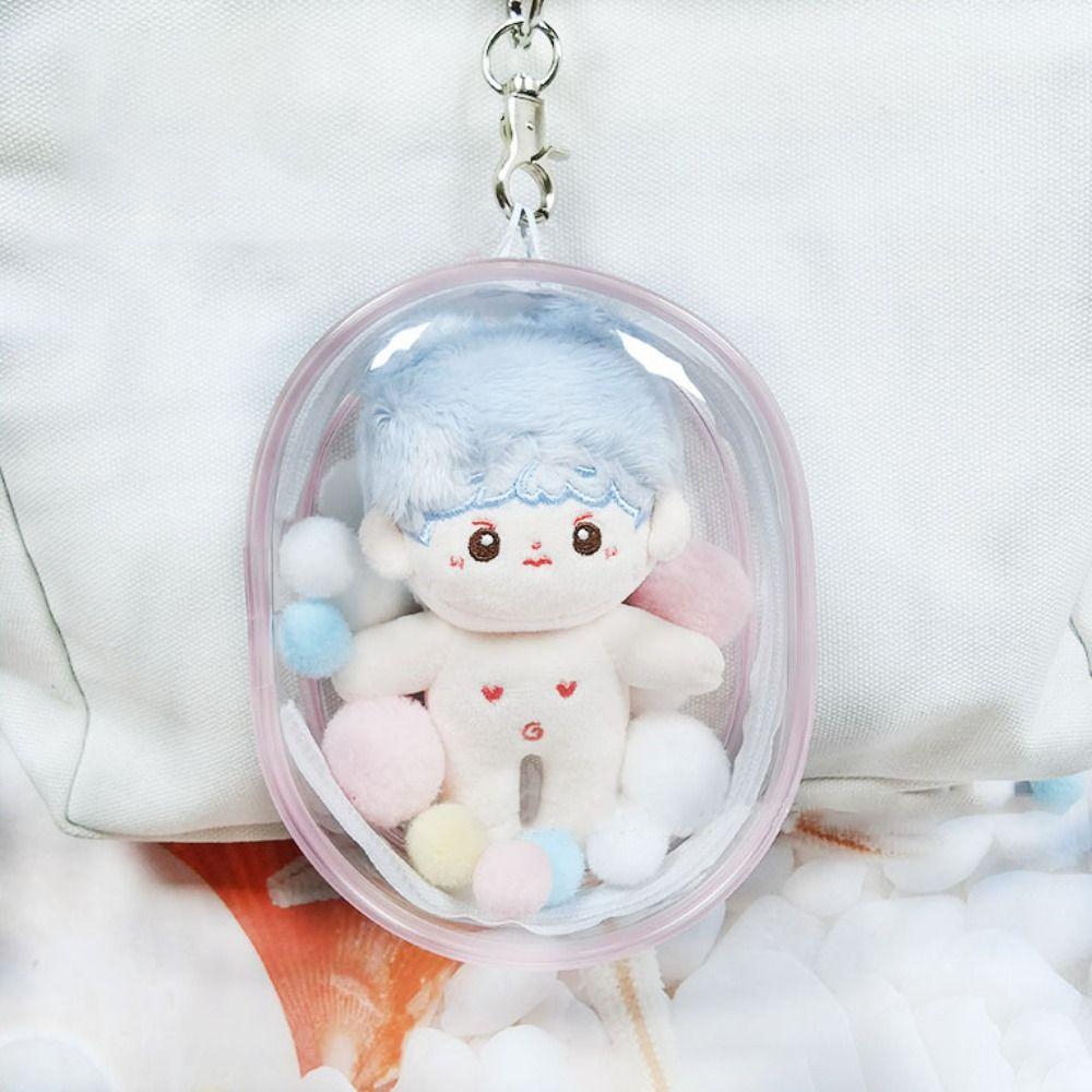 Multicolor Doll Display Box Transparent Storage Case Gift Clear Outdoor Bag