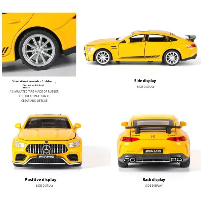 Maßstab 1/32 Benz AMG GT63 Sportwagen Legierung Diecast Automodell Sound Licht Rückzug Spielzeug Ornamente Geschenk für Kinder Sammeln