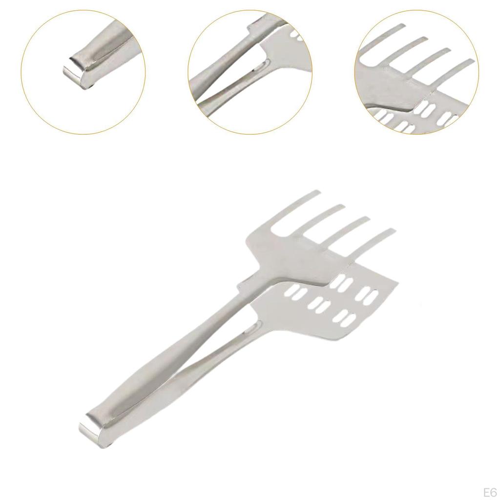 Kitchen Tongs Barbecue Clamp Anti Scald Fried Steak Turner for Meats,Pizza Pies,Burger