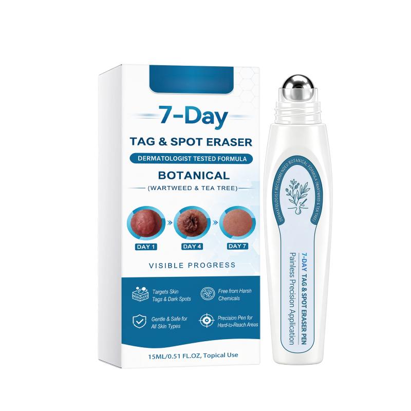 7 Day Skin Tag & Dark Spot Remover Pen Suitable for Beginners for At Home Daily Facial Skincare Use 1Pcs