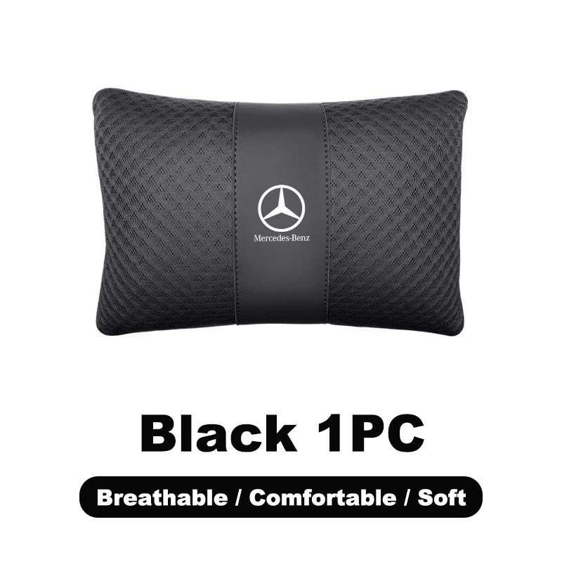 AAVS1 1PC Car Safety Headrest Neck Pillow Auto Seat Lumbar Support Cushion For Mercedes Benz A C E S G Class GLC CLE CLA GLB GLS W177