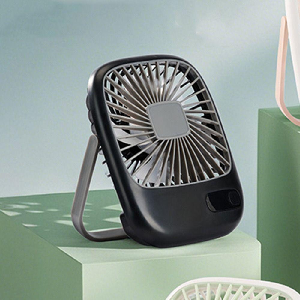 USB Charging Small Electric Fan LED Digital Display Personal Desk Fan  For Office Outdoor Camping
