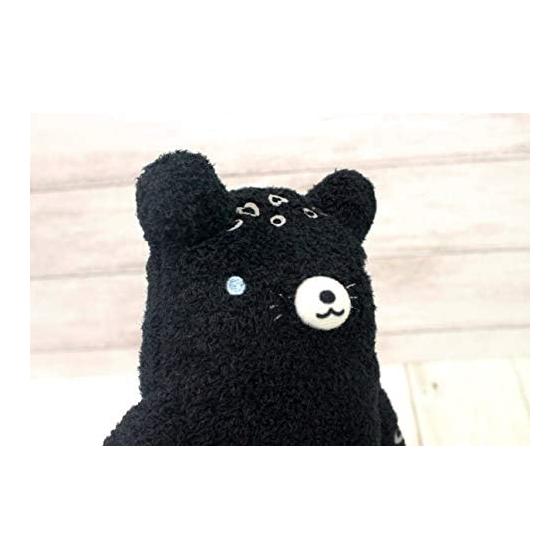 Shinada Fumofumo-san Hyomo Black (M) 10 X 5 X 20 Cm Stuffed Toy Goods Animal Miscellaneous Goods FMLO-0078B