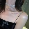 Butterfly Necklace Women'S Collarbone Chain Full Of Diamonds Tassel Choker Necklace Sweater Chain Accessories