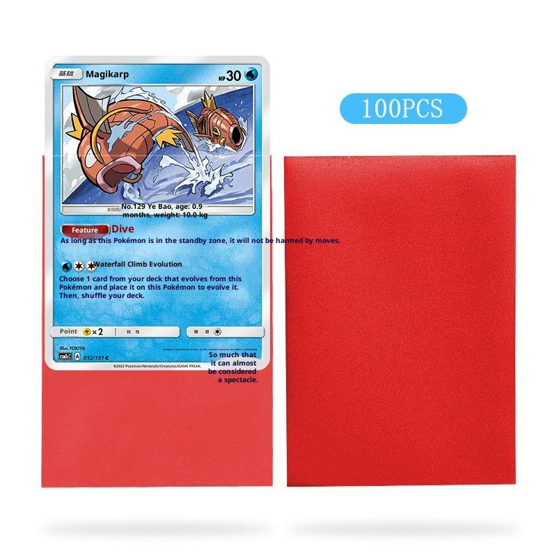 100 ks prémiových obalů na karty Matné obaly na karty Kompatibilní s Mtg Pokemon Trading Cards a Sport Standardní velikost deskové hry