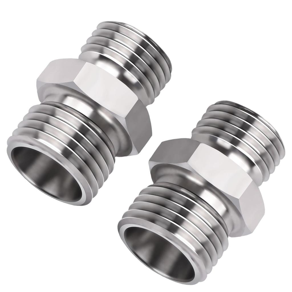 2 stk M14 til M16 Slangekobling Egnet for AGT Liten Gravemaskin Hydraulikkslange Gjengekobling