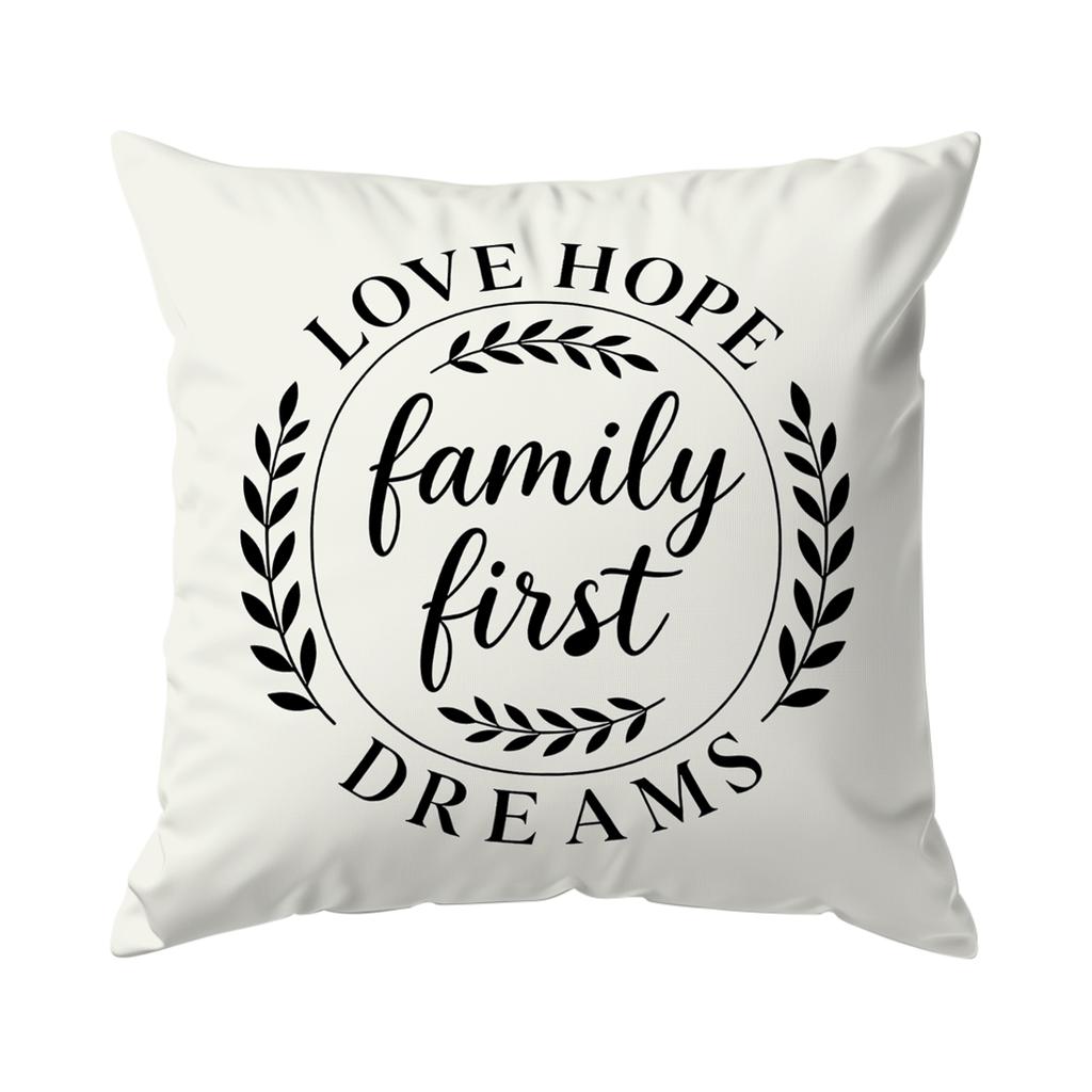 Sweet Home Cushion Pillowcase Printed Polyester 40/45/50cm Throw Pillowcover Decorative Sofa Cushion Pillowslip Home Decor