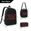 Harrys Styles Kiss All The Time Backpack Set for Kids Pencil Boxes Bookbag Sets with Lunch Box For School Students Knapsack