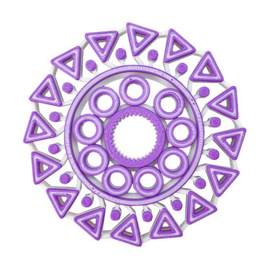 1/2 ks 3D tištěný Fidget Spinner Hračka Úleva od stresu Úzkost Děti Dospívající Dospělí Gyroskop na konečky prstů Přenosná Cestovní Senzorická Rotující Hračka