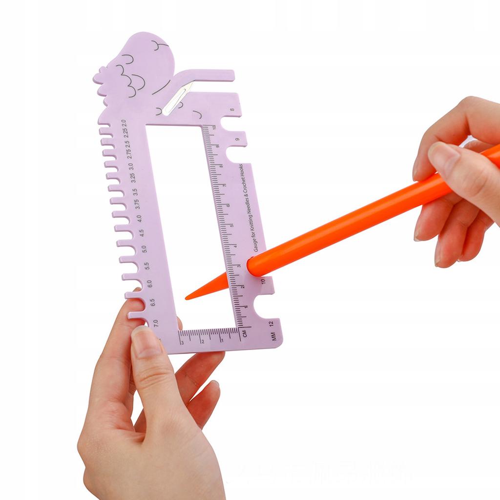 Sheep Crochet Needle Gauge Multifunctional Device