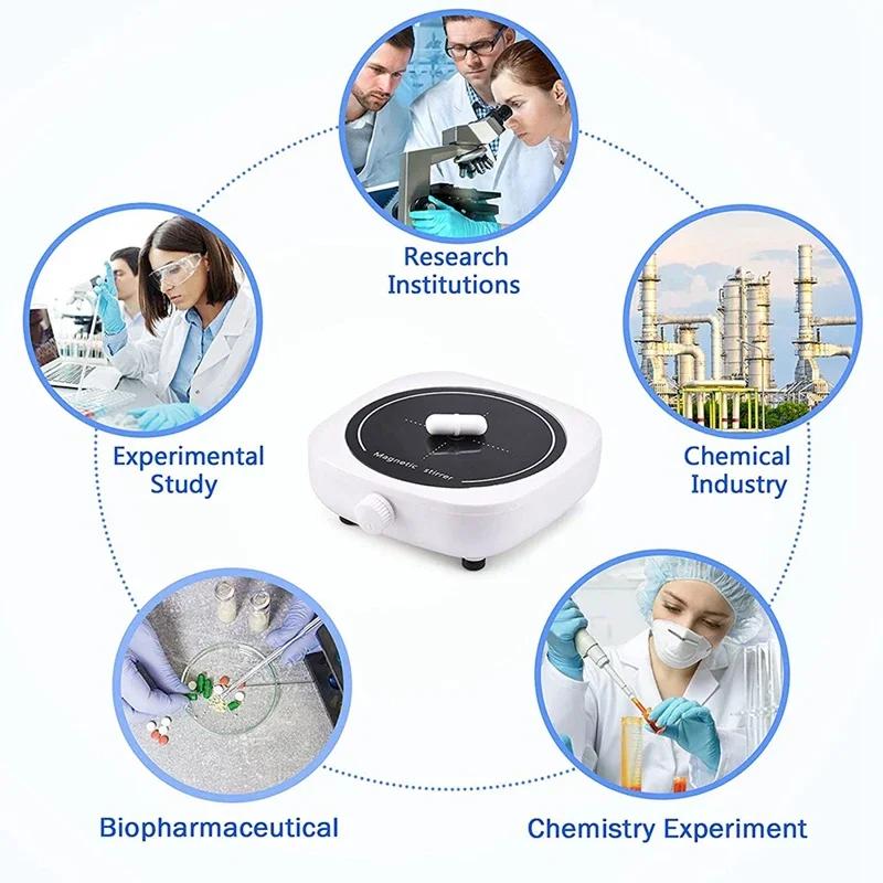Přenosný mini magnetický míchač 4000 ot./min 2 l Laboratorní míchačka s míchací tyčinkou pro dětské mléko Laboratorní míchačka