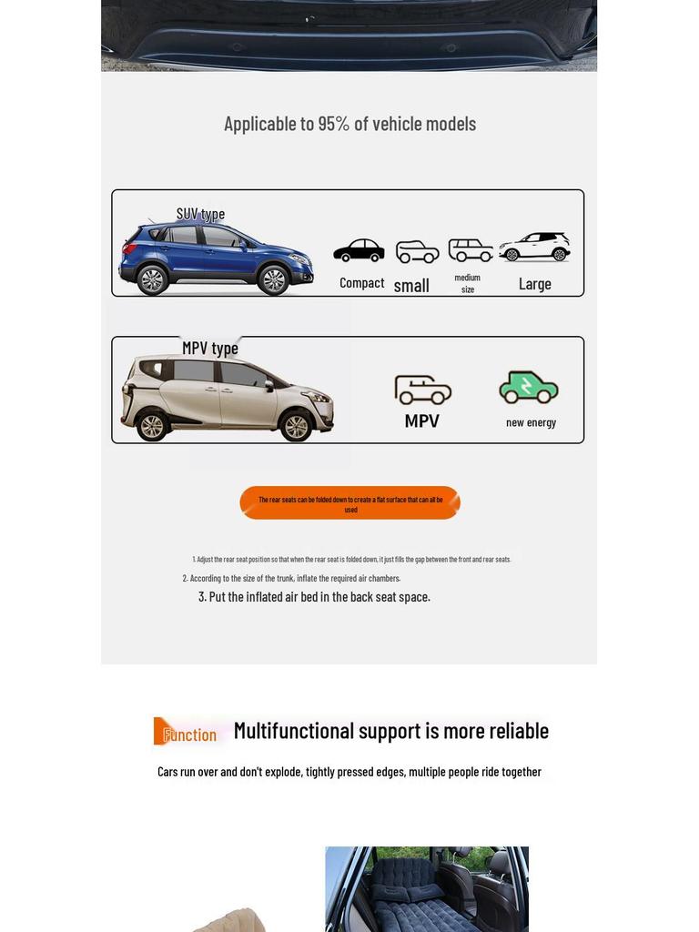 Beijing Hyundai Santa Fe ix25 ix35 Tucson SUV Kofferraum aufblasbare Schlafmatratze