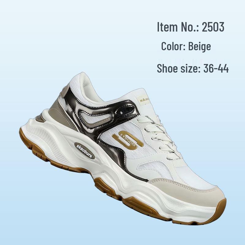 

Autumn & Winter Breathable Height-Boost Running Sneakers - Versatile, Fashionable Outdoor Casual Shoes Size 38