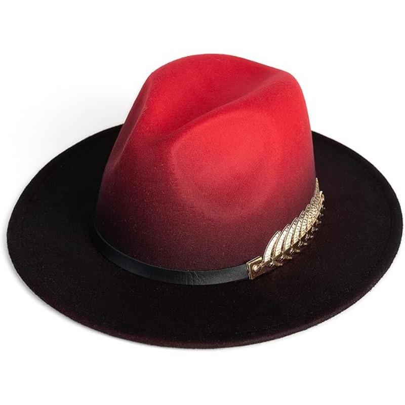 

JYL TS DIY Two-tone Dome Hat Unisex Art Vintage Flat Top Felt Hat Felt 1222Mao11266 лимонный ледник