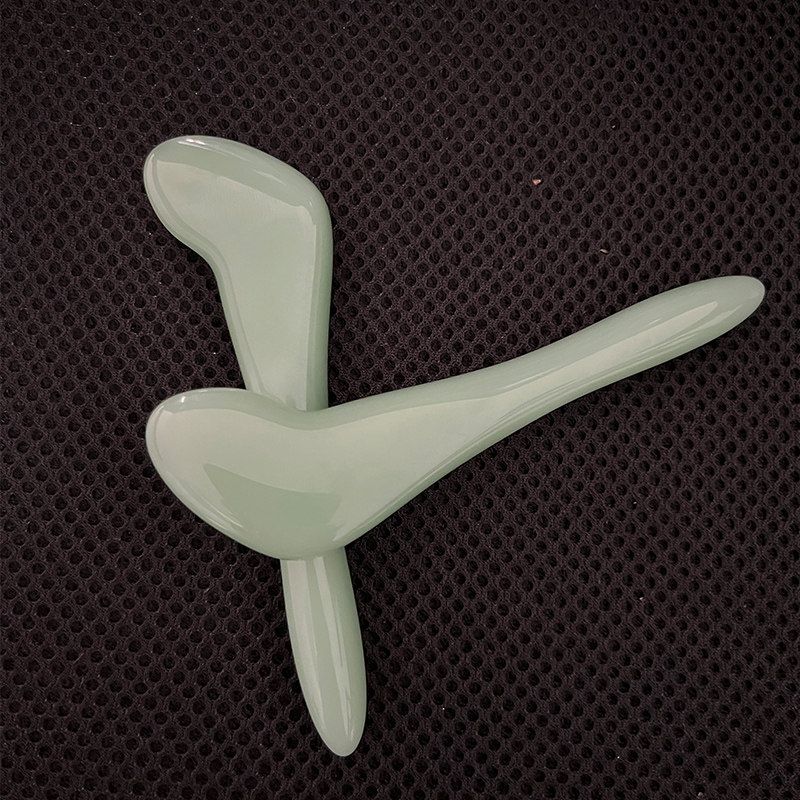 Natural Jade Scrapping Plate Beauty Shaving Board Lifting and Tightening Pull Tendons Scrapping Plate Universal for Entire Body Shaving Board Surface