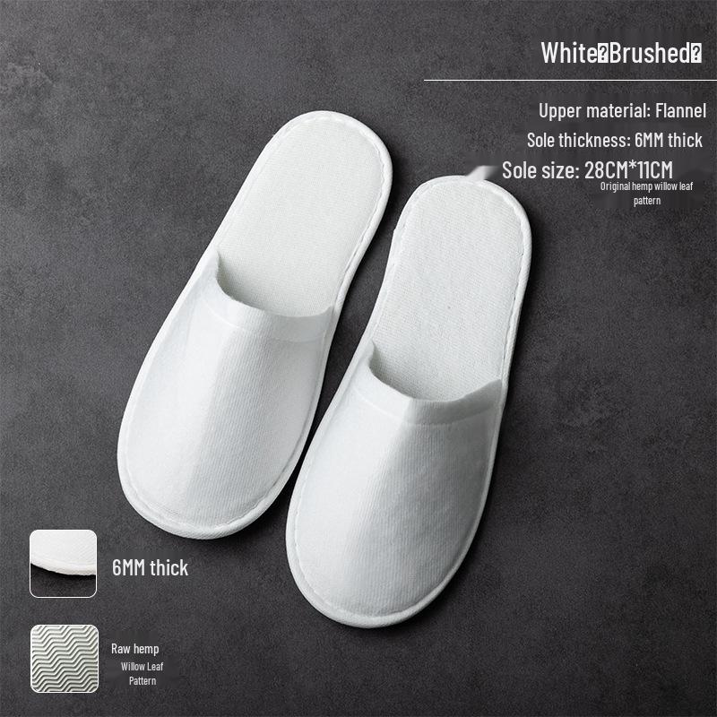 Star Hotel Bed & Breakfast Non-Slip Disposable Slippers - Customizable Logo
