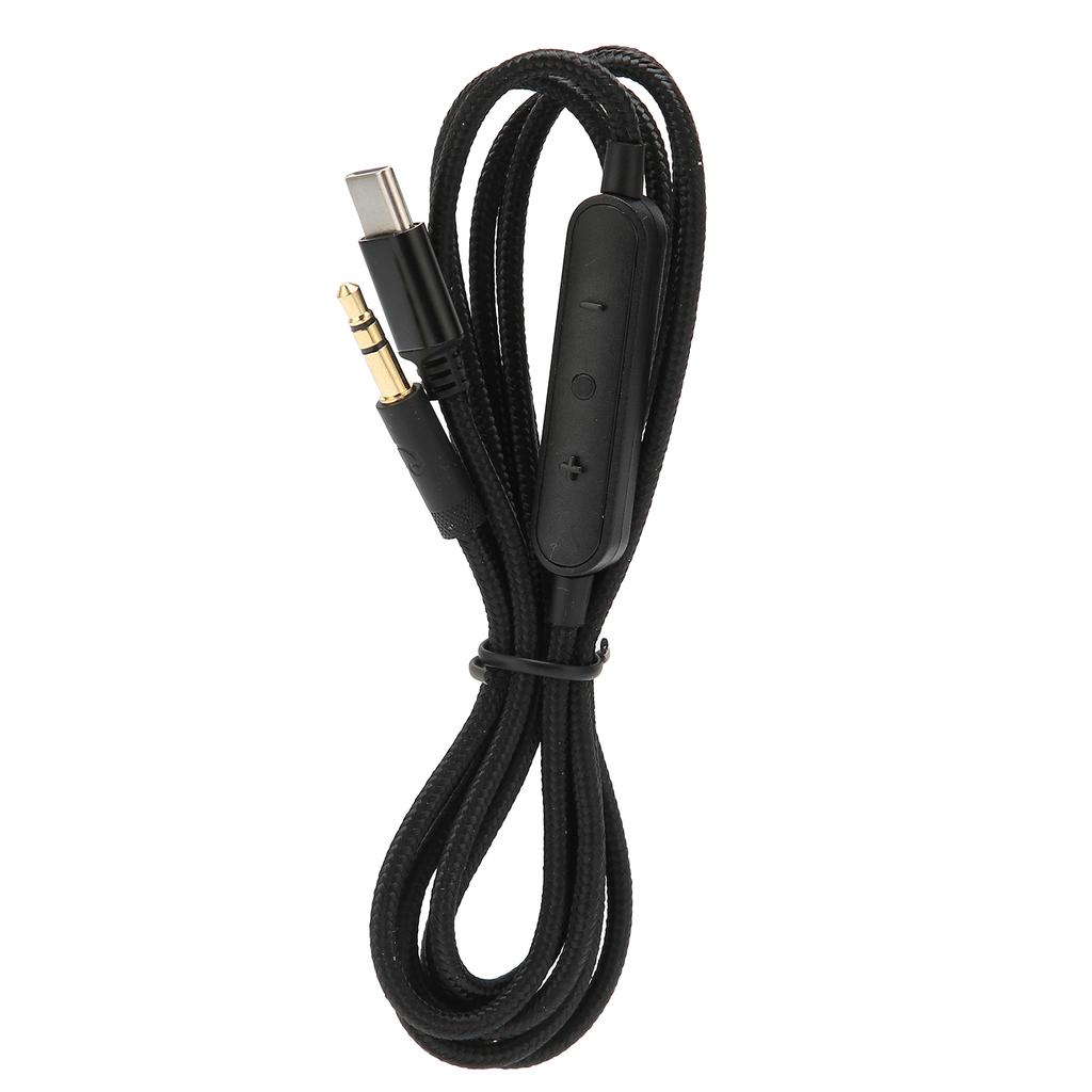Type C Headphone Audio Cable USB C To 3.5mm Replace Headphone Cord with Microphone and Volume Control for MDR‑1A XB950