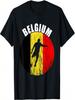 Belgique Belgie Drapeau Belge Joueur de Football Belge Belgique T-Shirt