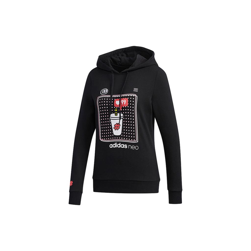 Adidas Neo Vlday Hoodie Women Hoodies Black FU0217