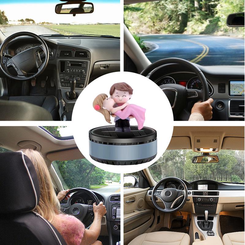 Solarbetriebener Autoduft, Autoduftdiffusor, Parfüm, Autodüfte, Lufterfrischer, Duftdiffusor, Hug Figures, Auto-Aromatherapie