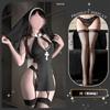 Golden Xiao Erotic Underwear Punishment Nun Cosplay Hollow Uniform Free Crotch Temptation Passion QQNY Suit