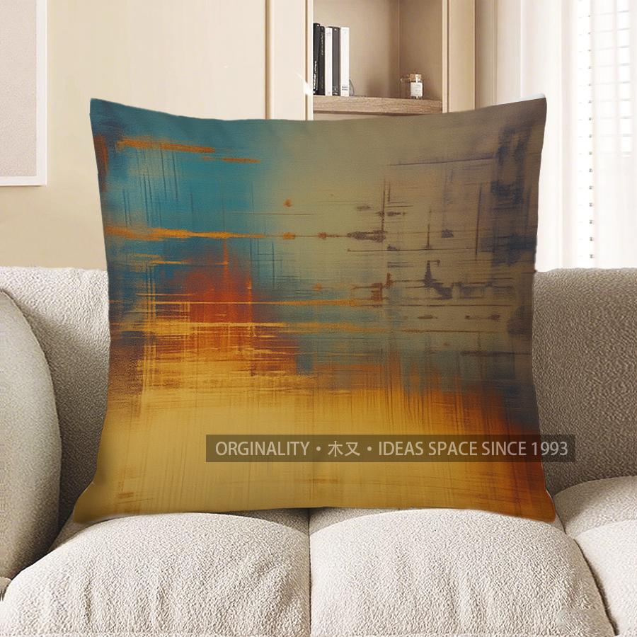 Home Decor Abstract Art Pattern Throw Pillow Cover Pattern Cushion Cover Suitable For Sofa Bedroom Car Pillow Cover