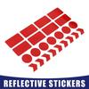 Red Reflective Safety Warning Strip Tape for Car Bumper Stickers Item of 24