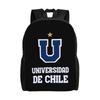 Universidad De Chile  Backpack for Men Women Casual Student Hiking Travel Daypack  College Canvas Bags Outdoor