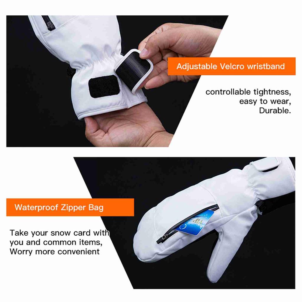 Snowboard-Fäustlinge für Damen Herren Wasserdichte Skihandschuhe Touchscreen Schneehandschuhe für Winter Snowboard Schneemobil