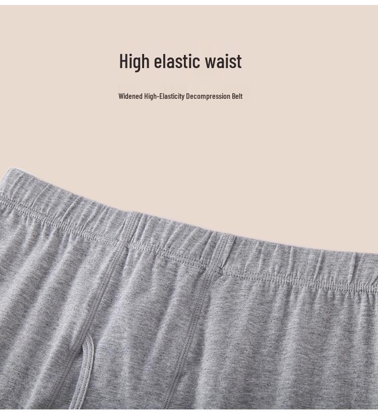 Men's Autumn/Winter Thin Lycra Cotton Base Layer Set: Warm Underwear & Knitwear Pants