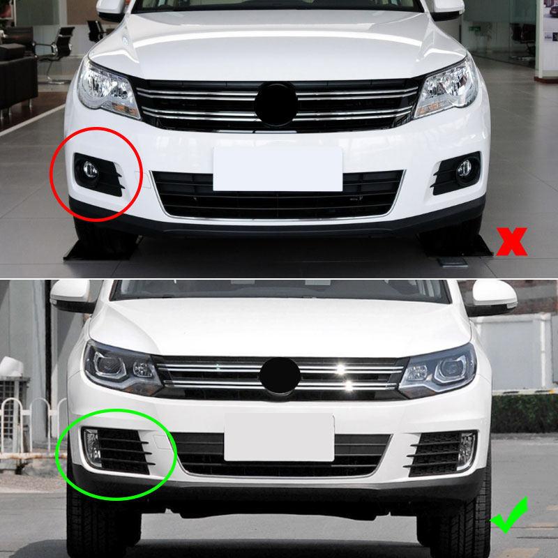 2pcs Carbon Texture/Bright Black ABS Car Headlight Eyebrow Trim Cover For VW Tiguan MK1 2011 2012 2013 2014 2015 2016