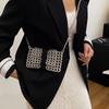 Summer acrylic woven women's bag 2025 new fashion hollow shoulder bag small fragrant versatile messenger beach bag