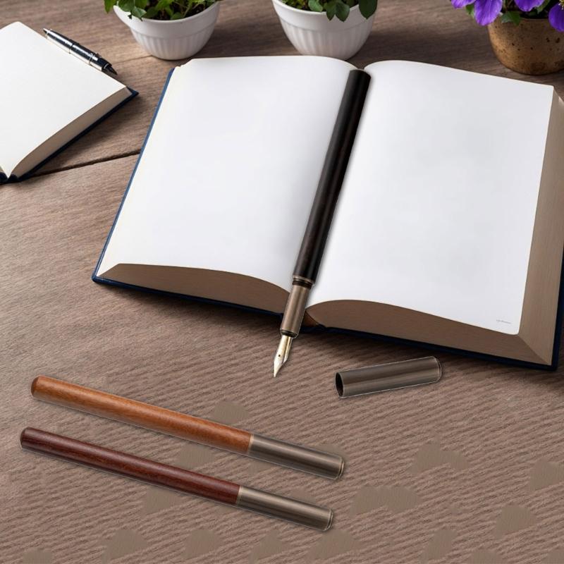 Luxury Fountain Pen, Long Blade Medium Nib Ink Pen Smooth Writing Calligraphy Pen for Sketching, Calligraphy Ink Pen