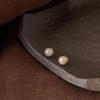 Elegant Round Freshwater Pearl 925 Silver Stud Earrings - Simple Daily Style