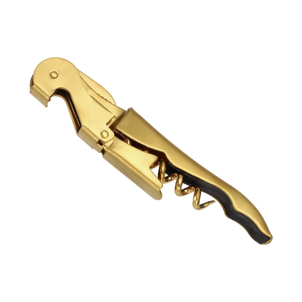 1/3Pcs Professional Waiters Corkscrew Stainless Steel Wine Key with Ergonomic Wood Grip Beer Bottle Opener and Foil Cutter