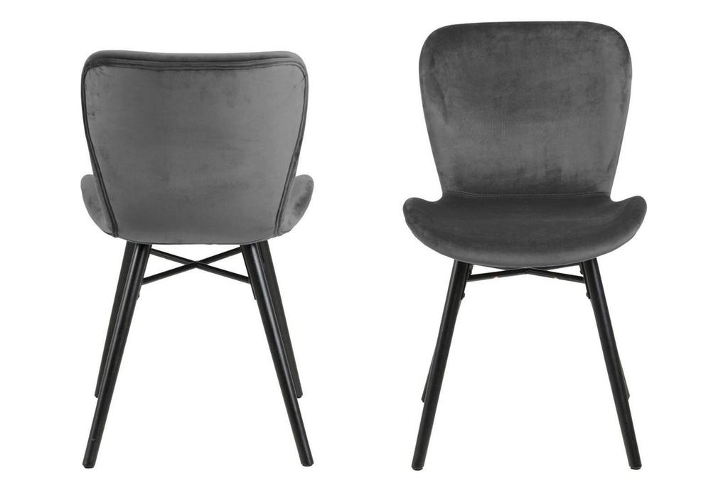 Batilda UPHOLSTERED CHAIR, dark gray velvet
