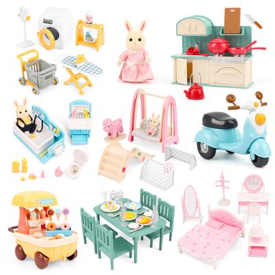 Mini Furniture Ornaments House Toys Miniature Kitchen Bathroom Doll House Scene Accessories Furniture