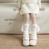 Boots Cotton Girls Socks Curly Puppy Pile Socks Cute Warm Cartoon Knitted Bottom Leg Cover