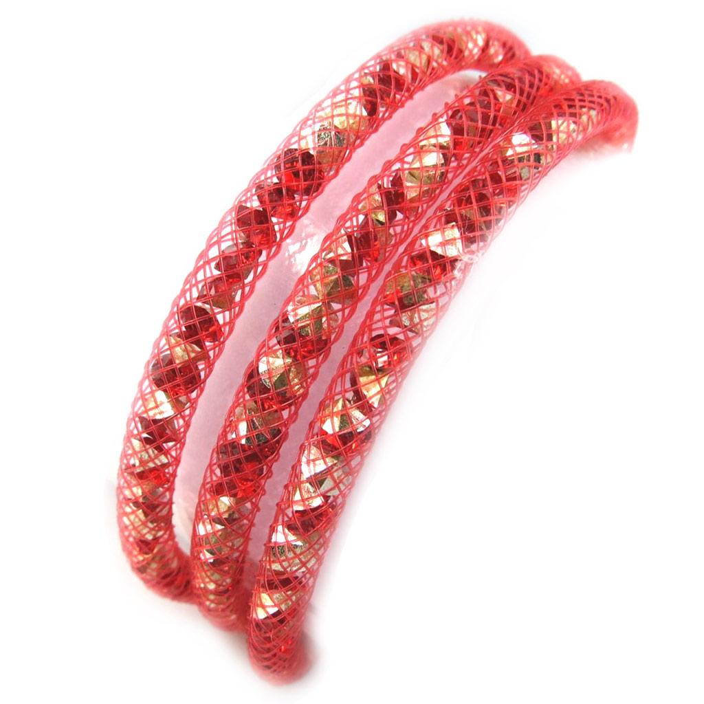

Les Trésors De Lily [M4113] - Дизайнерский браслет Red Jewels (3 ряда - 5 мм)