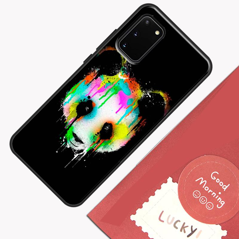 Cartoon Panda Phone Case For Samsung Galaxy S26 S25 Ultra S20 S21 S22 S23 S24 S10 Plus S25 FE Cover Shell