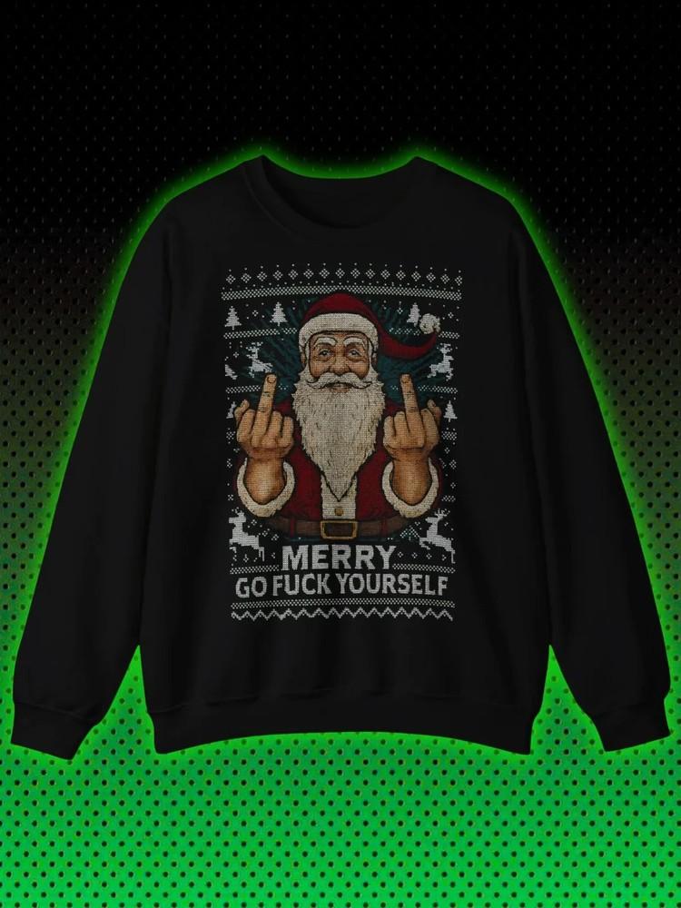 Xmas Ugly Sweater Sweatshirt Jumper Gift Xmas Present Xmas
