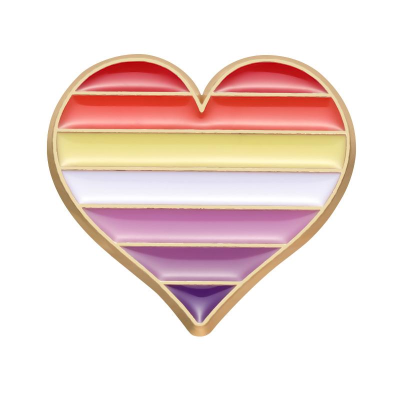 Rainbow Colorful Flag Enamel Pin Funny Brooch Cartoons Badge For Bags Jeans Hoodies Denim Lapel Pin Jewelry Kids Best Gift